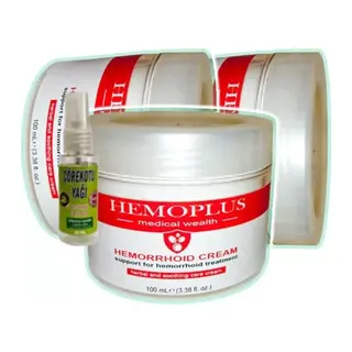 Süper Hemoplus Krem 100 Ml X 3 Adet + Çörek Otu Yağı 30 Ml