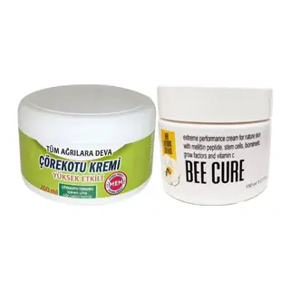 Süper Çörek Otu Kremi Xl Boy 200 Ml Krem Green+bee Cure 150 Ml Krem