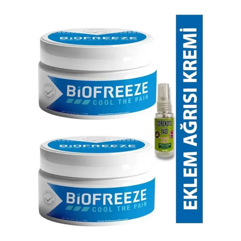 Biofreeze 150 Ml Masaj Kremi X 2 Adet + Çörek Otu Yağı 30 Ml Hediye