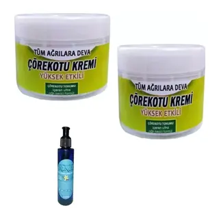 Süper Çörek Otu Kremi 100 Ml X 2 Adet / Rekza Çilekli Vücut Masaj Bakım Yağı 125 Ml