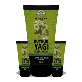 İbn-i Sina Herbal Kuyruk Yağı Kremi 3 Adet X 50 Ml