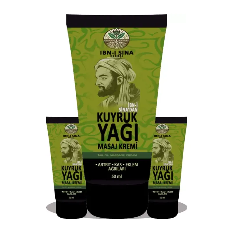 İbn-i Sina Herbal Kuyruk Yağı Kremi 3 Adet X 50 Ml