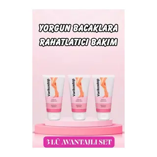Varikostop Cream Bacak Onarım Bakım Kremi 50 Ml X 3 Adet