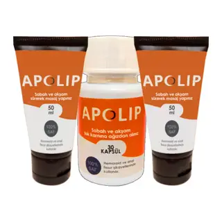 Apolip 2 Adet Hemeroid Bağsur Kremi 50 Ml + Yanında Apolip Bağsur 30lu Caps