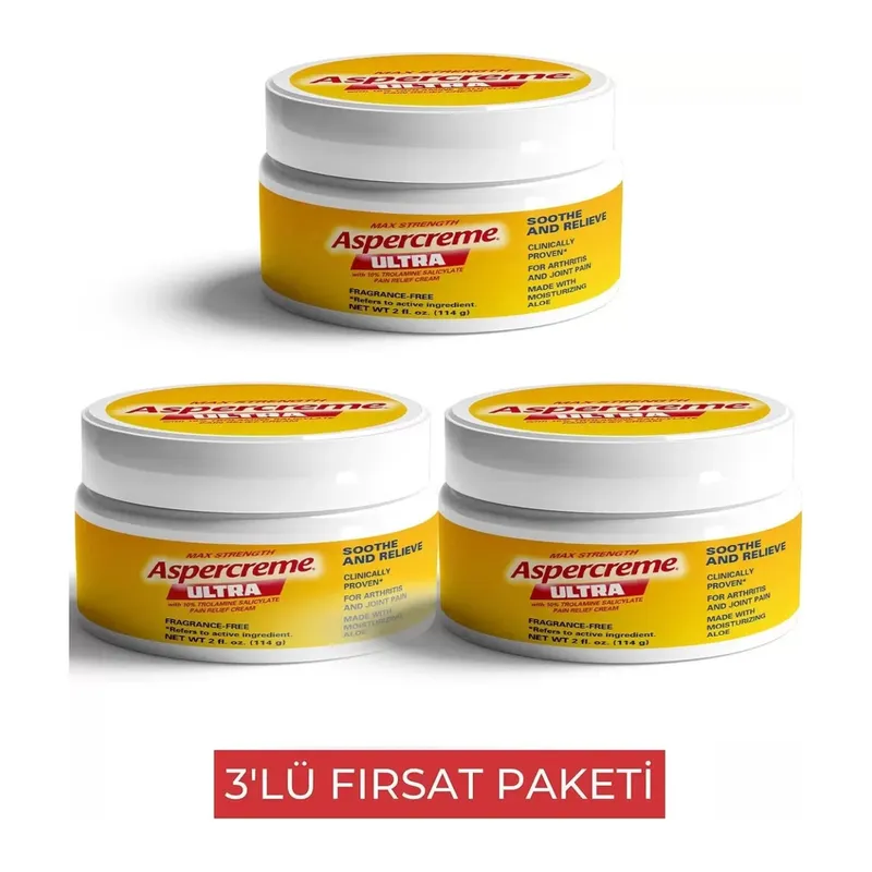 Süper Aspercreme Ultra Masaj Kremi 3 Adet