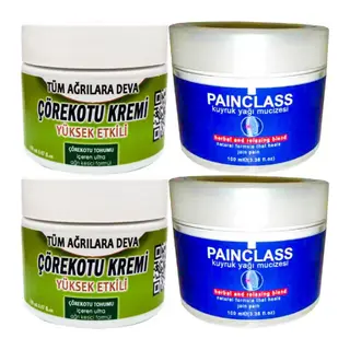 Çörekotu Çörek Otu Kremi 2 Adet 100 Ml Kremi + 2 Adet Painclass Kuyruk Yağı Kremi 100 Ml Kremi
