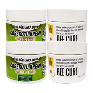 Çörekotu Çörek Otu Kremi 2 Adet 100 Ml Kremi + 2 Adet Bee Cure Krem 150 Ml Kremi