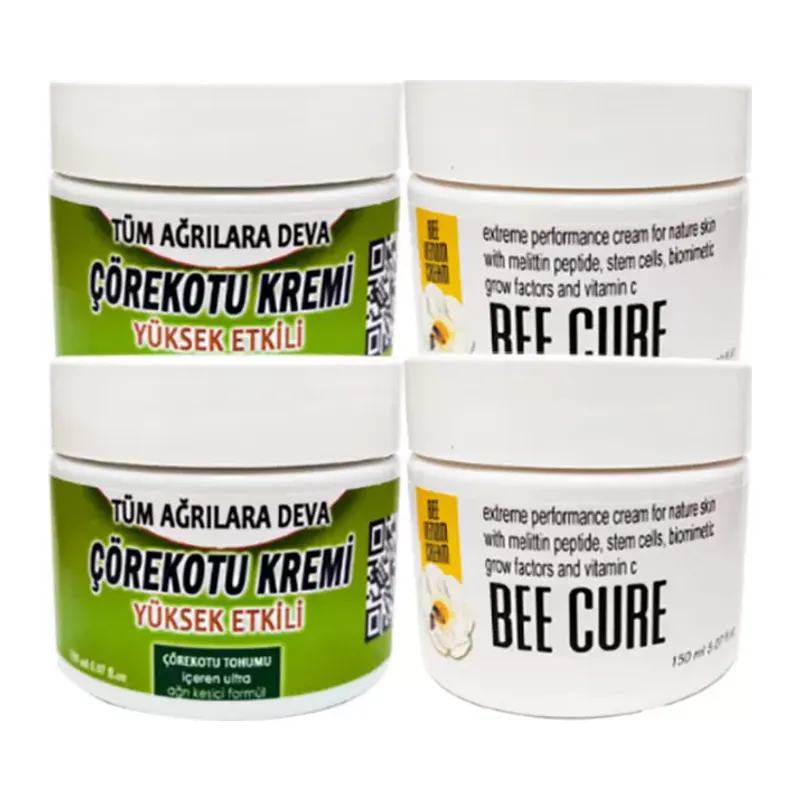 Çörekotu Çörek Otu Kremi 2 Adet 100 Ml Kremi + 2 Adet Bee Cure Krem 150 Ml Kremi