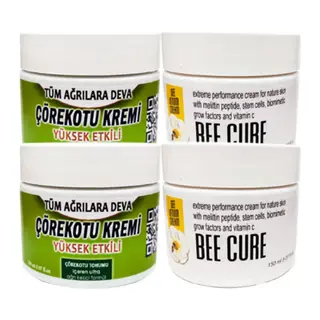 Çörek Otu Kremi 2 Adet 100 Ml Kremi + 2 Adet Bee Cure Krem 150 Ml Kremi