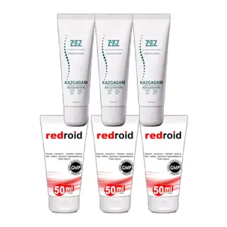 Zzz Kaz Gagası Kremi 3 Adet 100 Ml Corydalis Cream + 3 Adet Redroid 50 Ml Analbakım Kremi