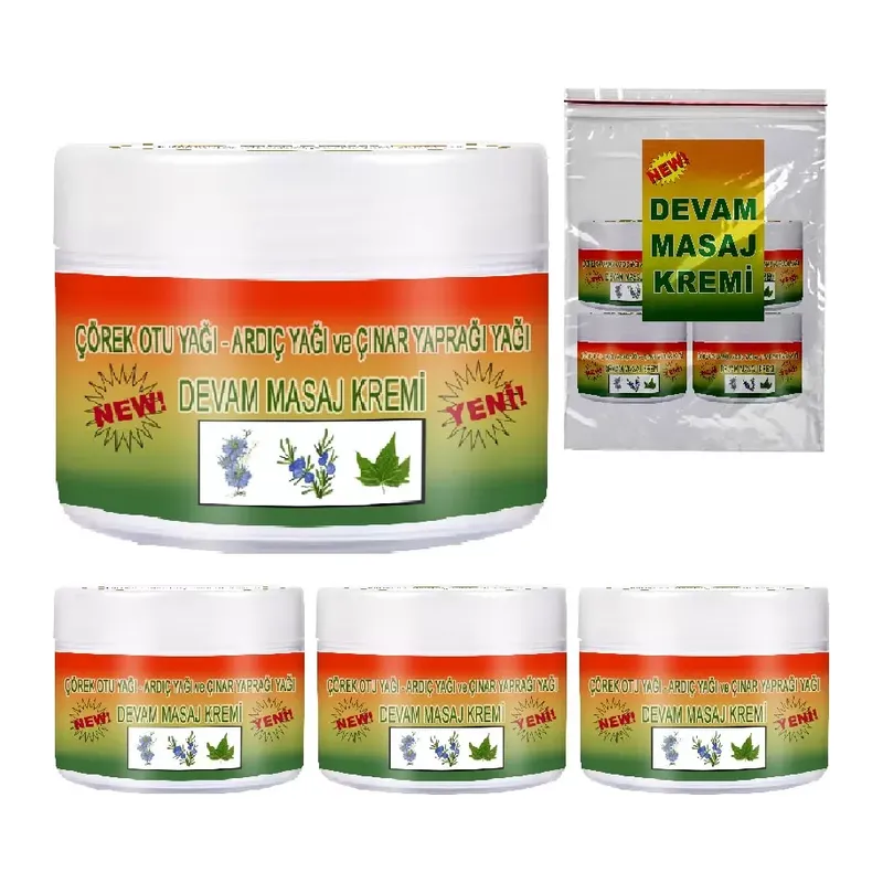 Deva-devam Kremi 4 Adet Çörek Otlu Ardıç Yağı Ve Çınar Yaprağı Yağı Ile Güçlendirilmiş Krem