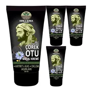 Ibn-ı Sina Çörek Otu Kremi 4 Adet 50 Ml / Masaj Kremi