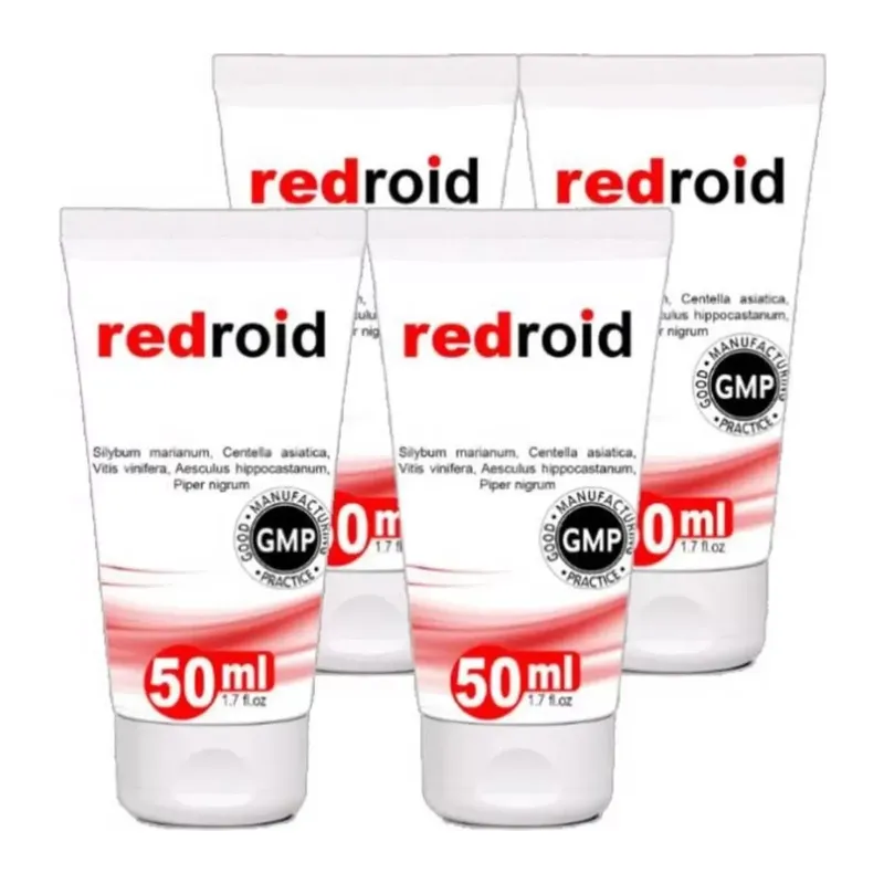 Süper Redroıd Doğal Özel Masaj Bakım Kremi 50 Ml X 4 Adet