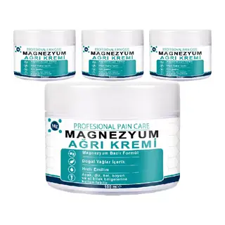 Saf Magnezyum Klorürlü Ağrımasaj Losyonu 4 Adet Zechstein Deniz Kaynaklı, Aloe Vera Ve E Vitaminli Komplex Relax Krem