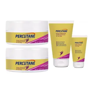 Percuadet Tüp + Kavanoz Vücut Masaj Krem Seti 50ml 2şerli: Kapsikum Meyvesi Oleoresini Arnika Montana Çiçeği Articum Lappa (dulavratotu) Kökü