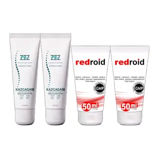 Kaz Gagası Kremi 2 Adet 100 Ml Corydalis Cream + 2 Adet Redroid 50 Ml Analbakım Kremi