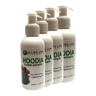 Allied Life Sciences Hoodia Herbal Extracts Hot Slimming & Tightening Gel 150 Ml X 4 Adet