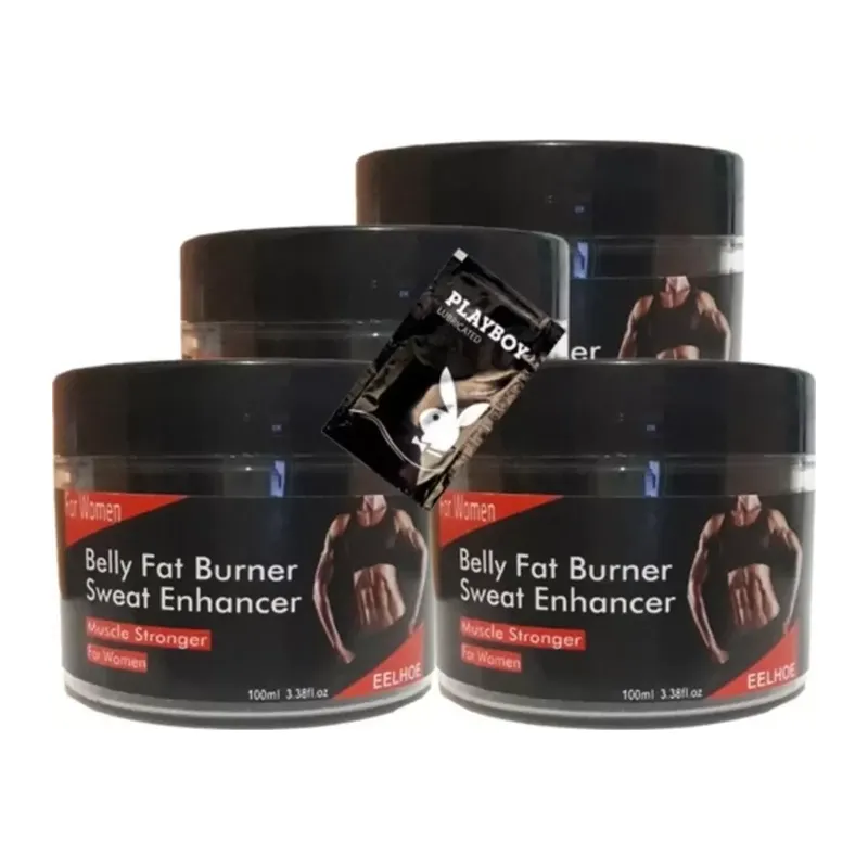 Süper Eelhoe Belly Fatburner Sweat Enhancer Krem 100 Ml X 4 Adet + Jel