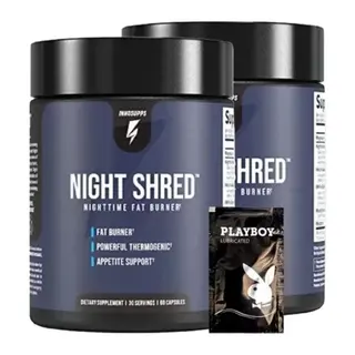 Innosupps 2 Adet Night Shred Nighttime Fat Burner 60 Caps + 1 Hediyeli Jel