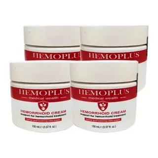 Hemoplus Büyük Boy Bakım Kremi 4 Adet 150 Ml