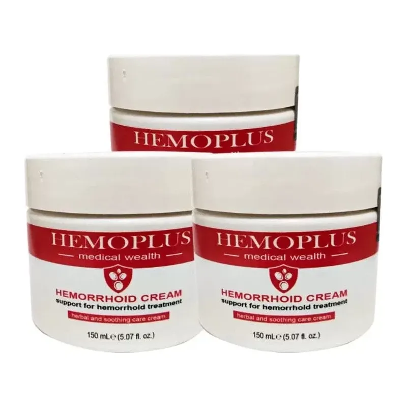 Hemoplus Büyük Boy Bakım Kremi 3 Adet 150 Ml