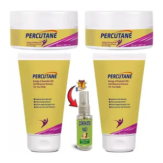 Percuadet 2 Şer Adet Tüp + Kavanoz: Kapsikum Meyvesi Oleoresini Arnika Montana Çiçeği Articum Lappa (dulavratotu) Kökü Kremi 50ml + Çörekotu Yağı