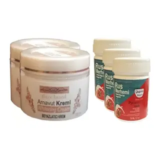 Süper Three Brand Vücut Kremi 100 Ml Arnavut Kremi 2 Adet + Rus Merhemi 50 Ml 3 Adet