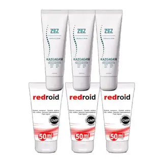 Kaz Gagası Kremi 3 Adet 100 Ml Corydalis Cream + 3 Adet Redroid 50 Ml Analbakım Kremi