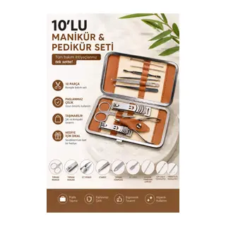 Manikür & Pedikür Seti 10 Parça