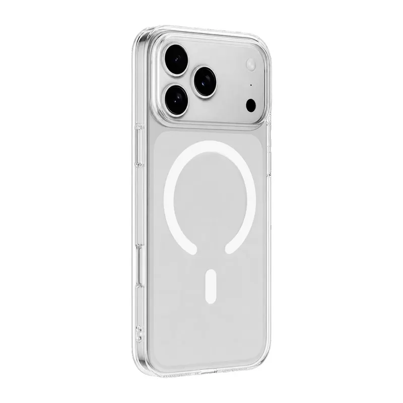Apple İphone 18 Pro Max Combo Sert Şeffaf Magsafe Kapak - Şeffaf
