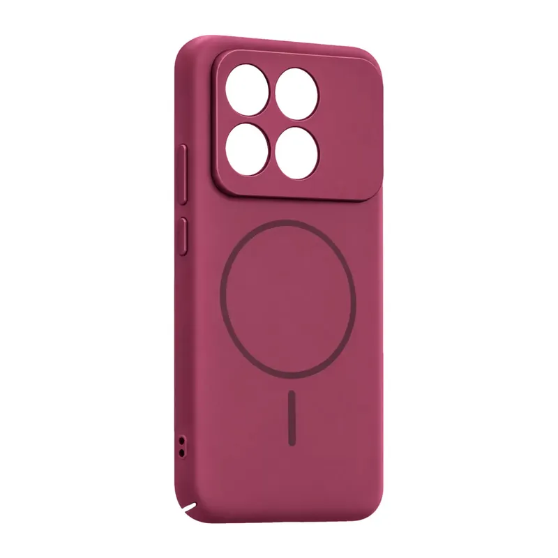 Xiaomi Poco X6 Pro Mika Pc Magsafe Kapak - Bordo
