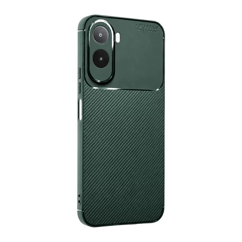 Xiaomi Redmi A7 Pro Auto Focus Karbon Kapak - Yeşil