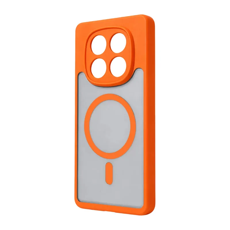 Xiaomi Redmi Note 14 Pro 4g Loji Magsafe Kapak - Turuncu