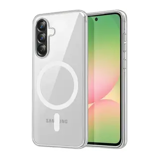 Samsung Galaxy A37 5g Combo Sert Şeffaf Magsafe Kapak - Şeffaf