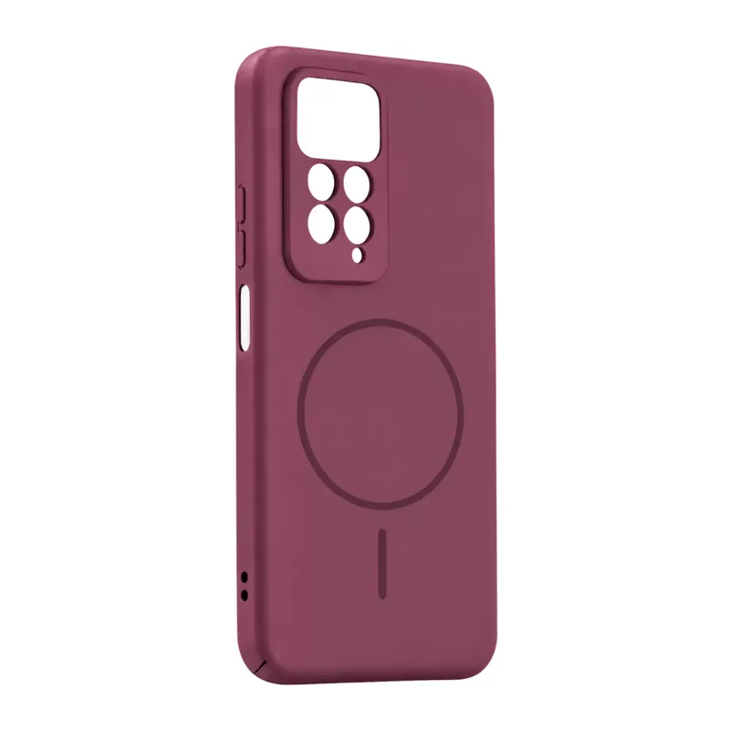 Xiaomi Redmi Note 11 Pro Mika Pc Magsafe Kapak - Bordo