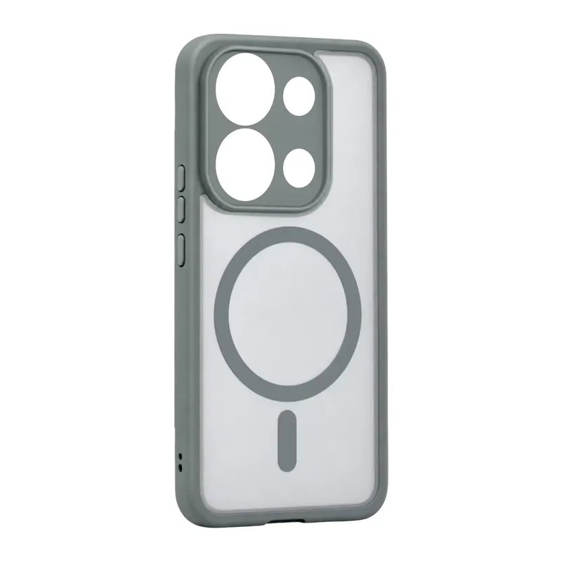 Xiaomi Redmi Note 13 4g Loji Magsafe Kapak - Gri