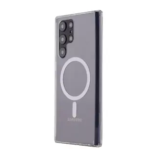 Samsung Galaxy S22 Ultra Kılıf Magneticsafe Şeffaf Silikon - Şeffaf