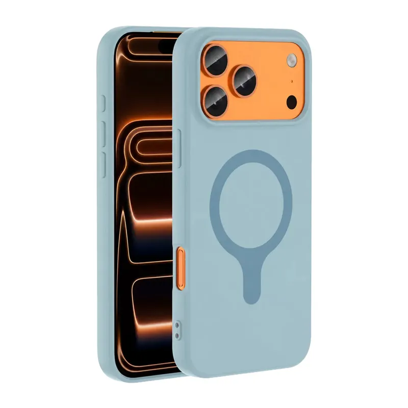 Joko Apple İphone 18 Pro/17 Pro Z Silikon Magsafe Kapak - Açık Mavi
