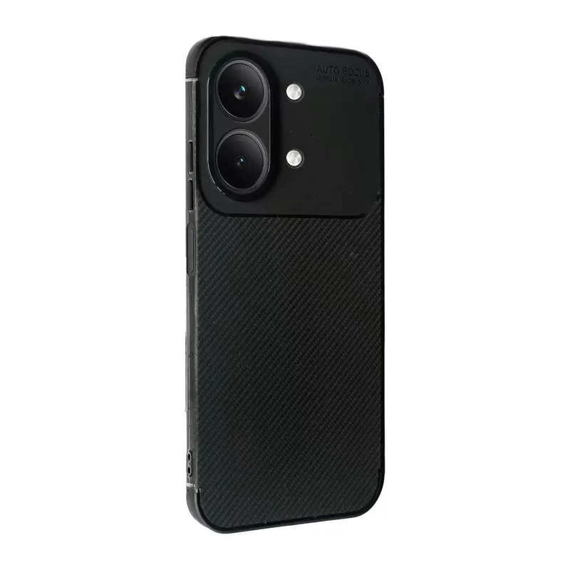 Vivo Y05 Auto Focus Karbon Kapak - Siyah