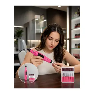 Elektrikli Manikür Pedikür Seti Değiştirilebilir Başlık