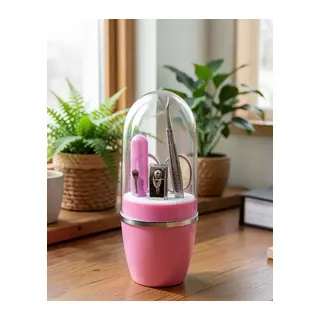 Taşınabilir Manikür Seti Pembe Uczztırnakbakımsetpembe-1