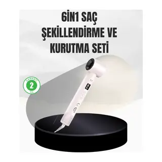 6 Başlıklı Hızlı Kurutma Ve Bukle Şekillendirme Seti