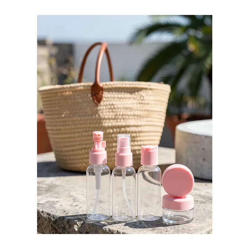 30 Ml 5'li Seyahat Banyo Şişe Seti Uczzz5liseyahatşişesipembe-3