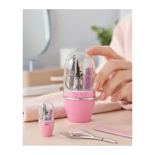 Manikür Pedikür Seti 4 Parça Pembe Uczzz4lümanikürseti-7