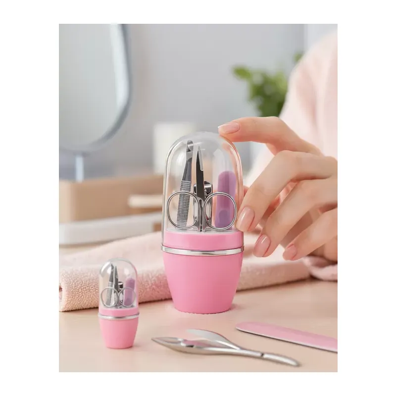 Manikür Pedikür Seti 4 Parça Pembe Uczzz4lümanikürseti-7