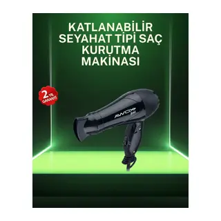 Kompakt Katlanabilir Saç Kurutma Makinesi Ev Ve Seyahat Uyumlu