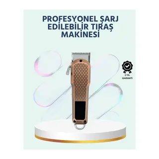Şarjlı Saç Kesme Makinesi – Type-c Girişli, Lcd Ekranlı Ve Sessiz Motor