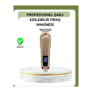 Profesyonel 7000rpm Saç Kesim Makinesi – Type-c Şarjlı, Lcd Ekranlı, 4 Kademeli Ayar
