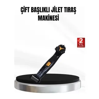 Çift Başlıklı, Sinek Kaydı Tıraş Makinesi, Su Geçirmez Ve Şarjlı