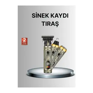T Bıçaklı Şarjlı Saç Kesme Ve Sakal Düzeltici – Burun Trimmerlı 2’si 1 Arada Set